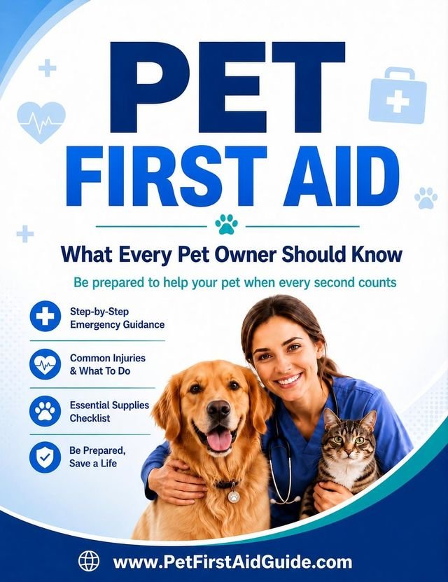 Pet First Aid guide cover — What Every Pet Owner Should Know